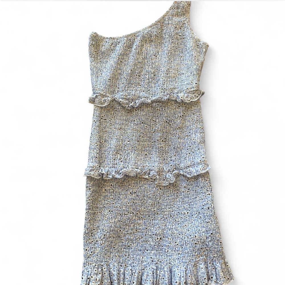 Princess Polly Blue and White One Shoulder Dress! Size 4!